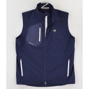 Zero Restriction Z700 Full Zip Golf Vest Mens Medium Blue Castle Pines GC